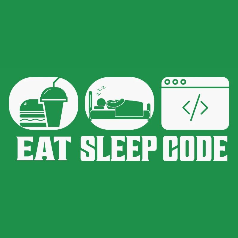 Eat Sleep Code Software Coding