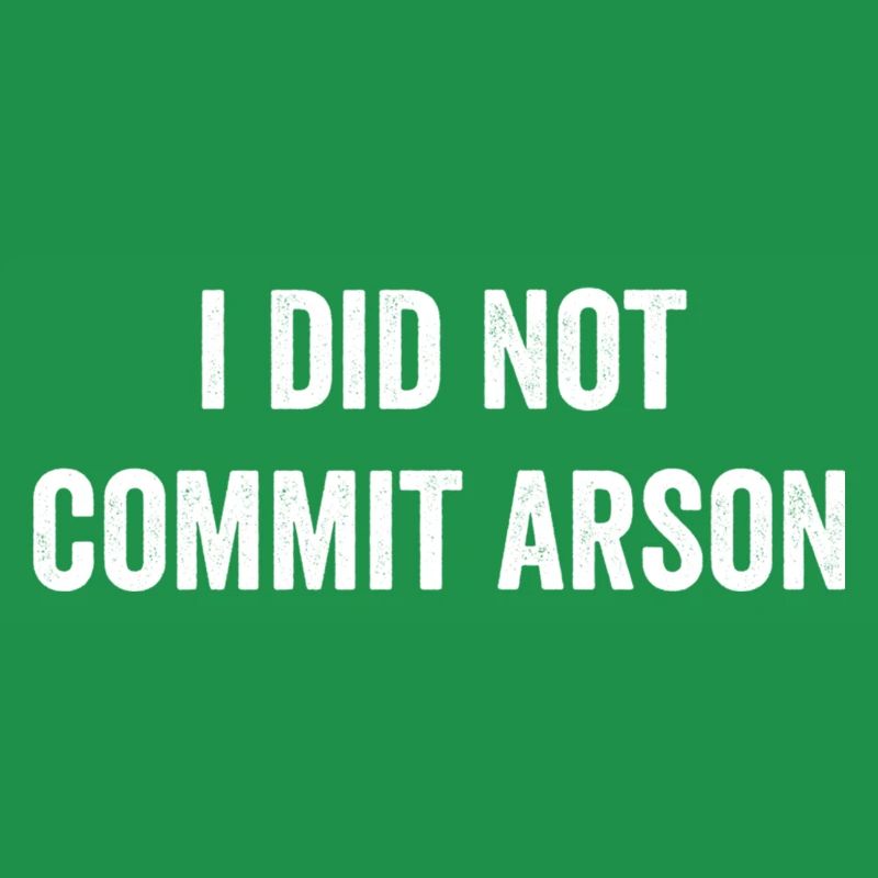 I Did Not Commit Arson