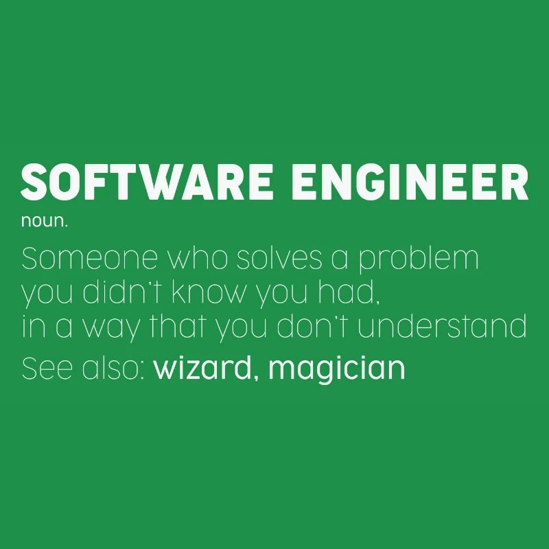 Software Engineer Noun Funny Programmer