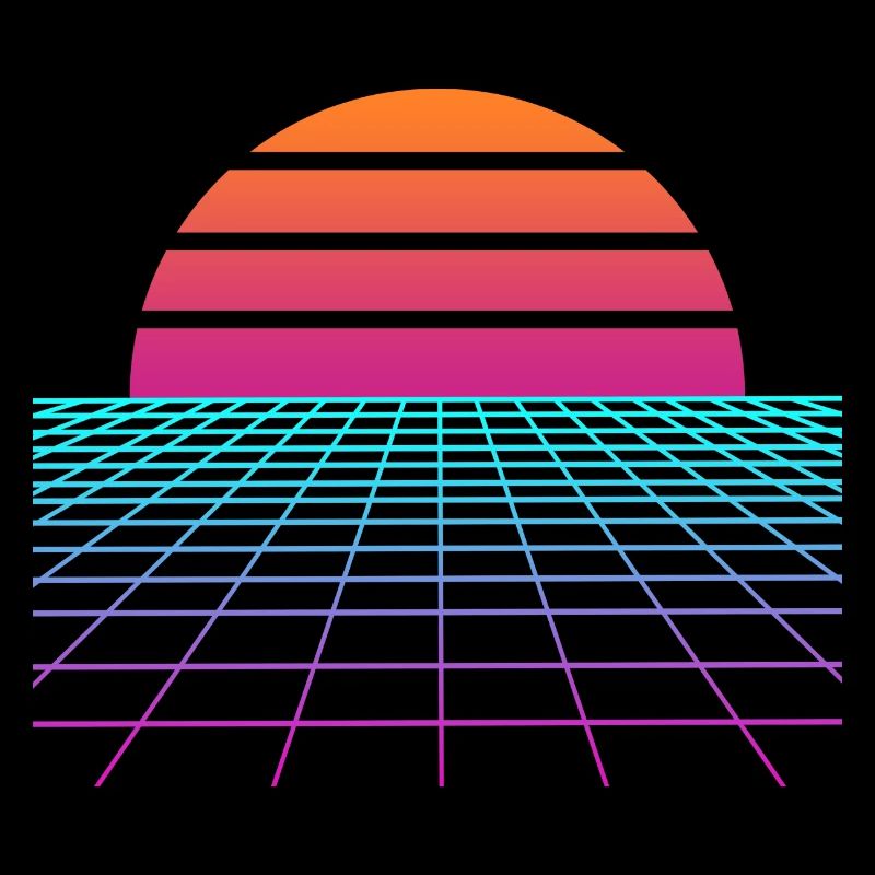 Synthwave Sunset. Maler Gift