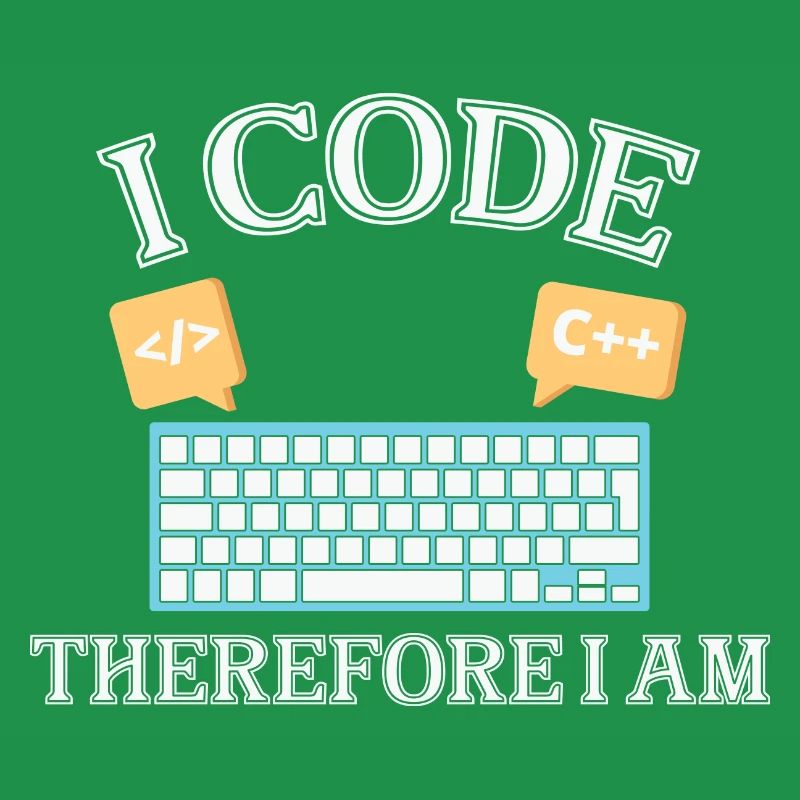 I code therefore i am Funny Programmer for Woman