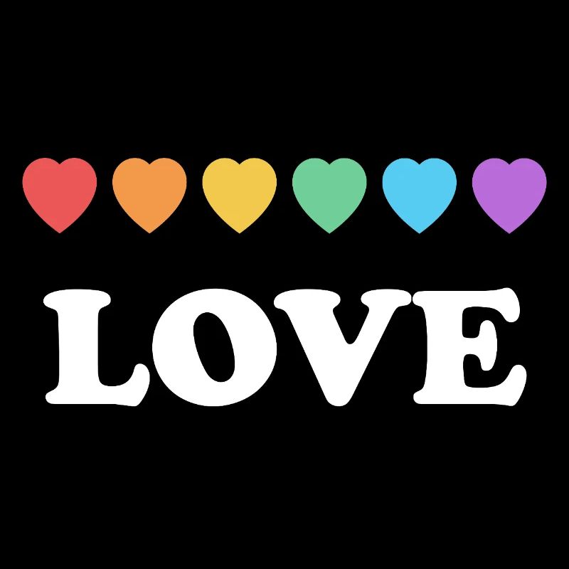 Love Rainbow Hearts