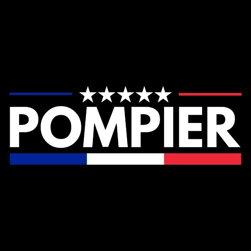 Pompier français Bleu Blanc Rouge