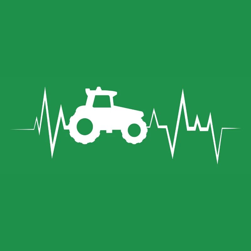 Traktor Herzschlag Bauer Geschenk
