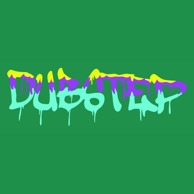 Dub Step Techno Music Party Drop Graffiti Text