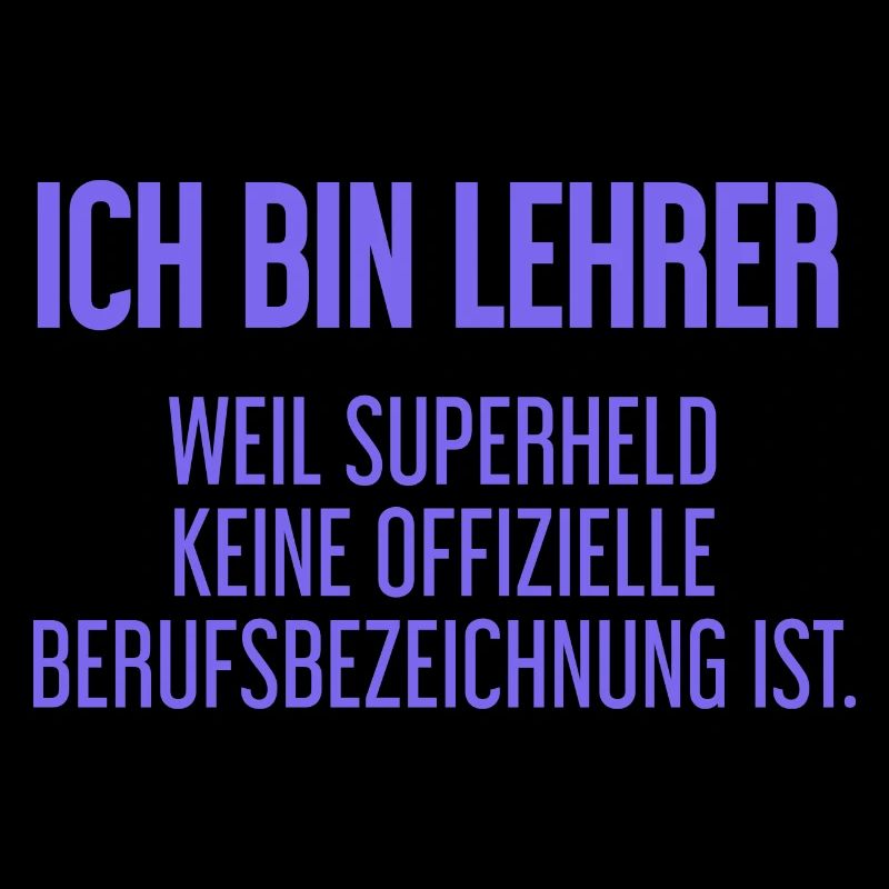 Lehrer - Mein offizieller Superhelden-Beruf!