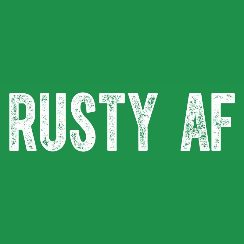 Rostige alte ungelernte Männer oder Frauen Rusty AF