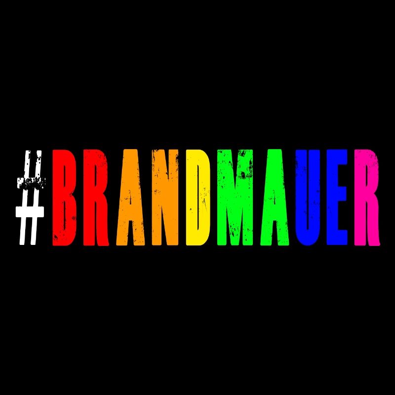 Brandmauer Regenbogen Vielfalt