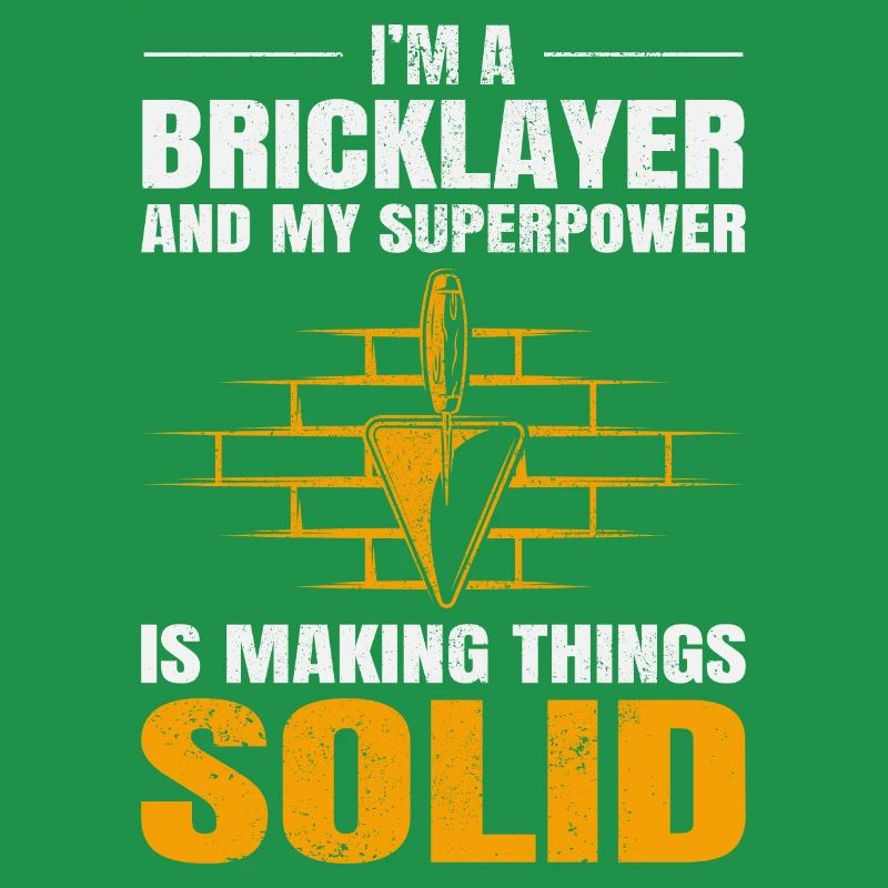 Bricklayer Bricklaying Brick Mason Wall Builder