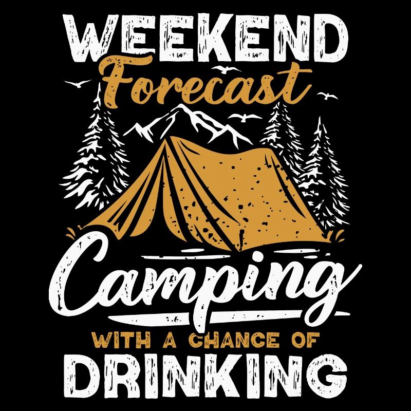 Camping Vorhersage Bier Zelt Berge Wandern Camper