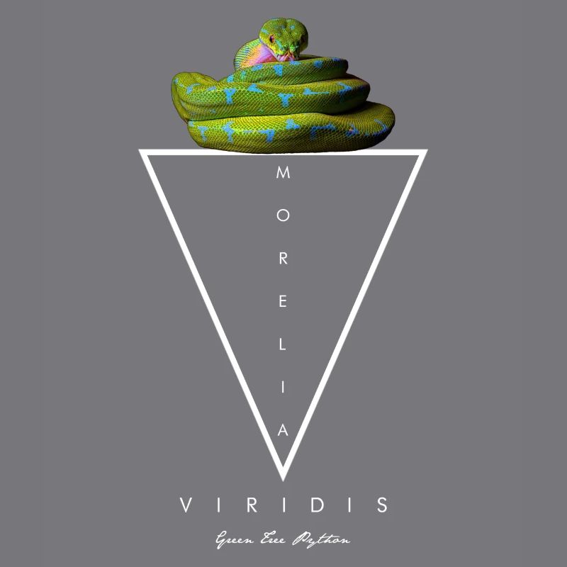 Grüner Baum Python Modern Geometric