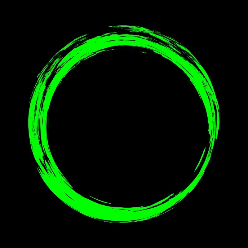 Cercle Icône Design Vert