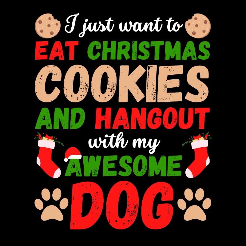 Noël avec votre chien Manger des biscuits