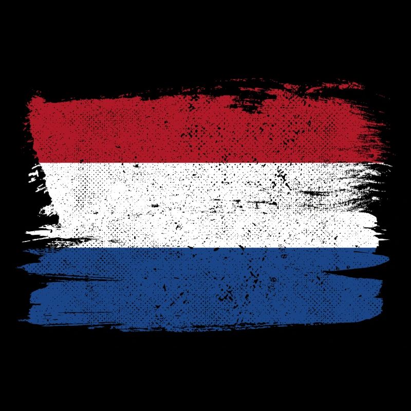 Pays-Bas Drapeau Drapeau Paix Vintage