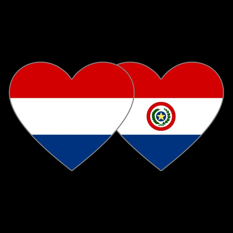 Drapeau du cœur du Paraguay