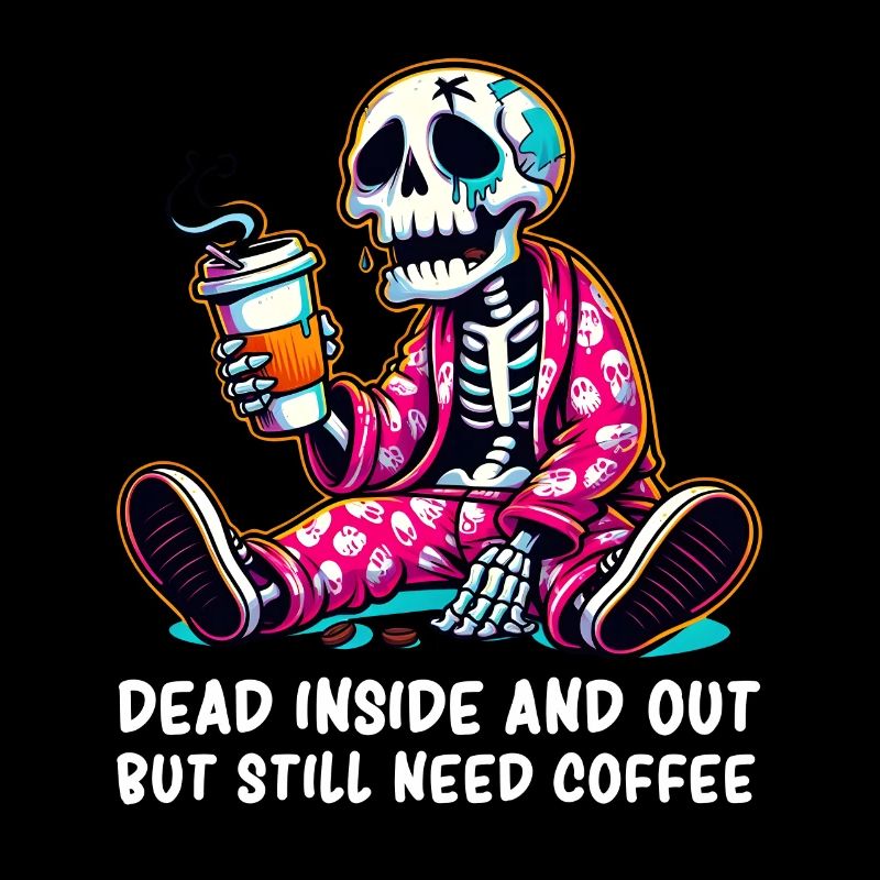 Skeleton - Coffee - Skeleton Coffee Skeleton Humor