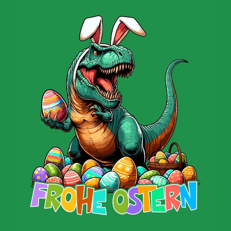 Dinosaur Trex Boys Easter Basket Easter Bunny