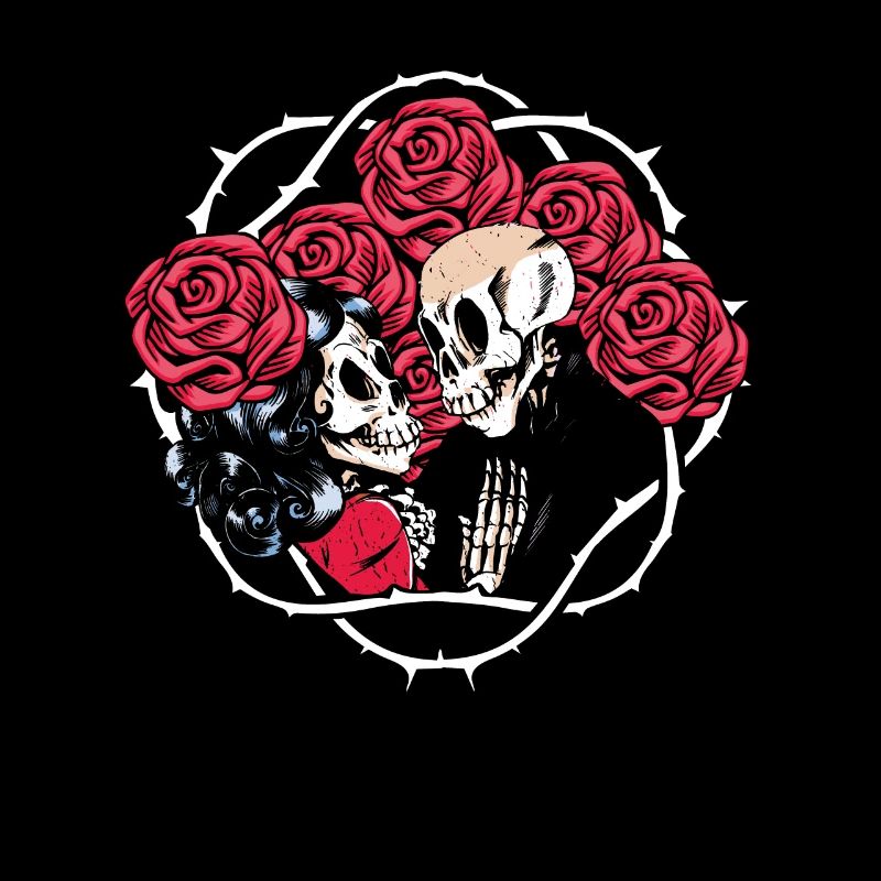 Amour infini et romance Gothic Bones Squelette
