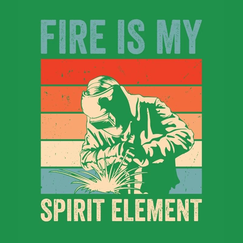 Welding Fire Spirit Element Metalworker Blacksmith
