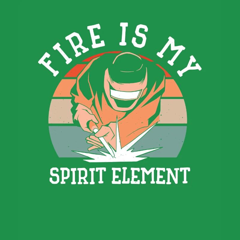 Welding Fire Spirit Element Metalworker Blacksmith