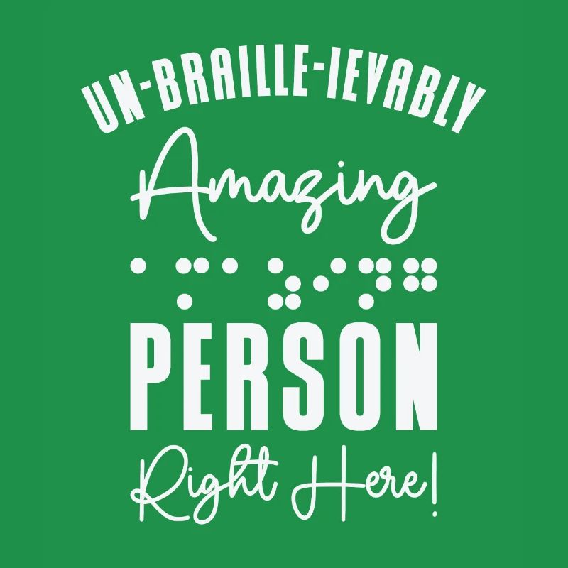 Conscience de la cécité aveugle en braille