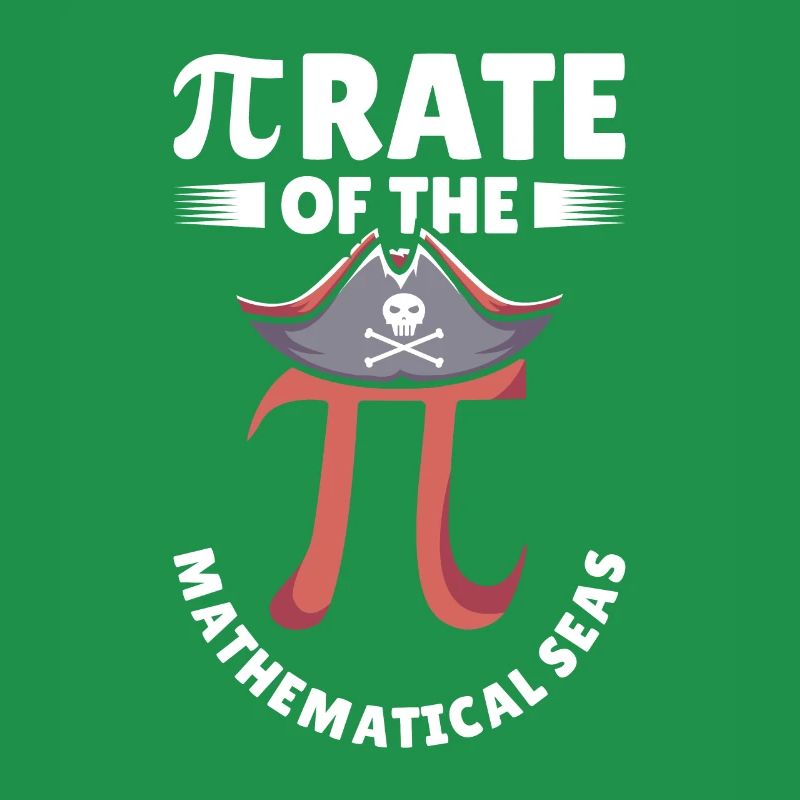 Pi Day Pirate Mathematician Pi Symbol Number Math