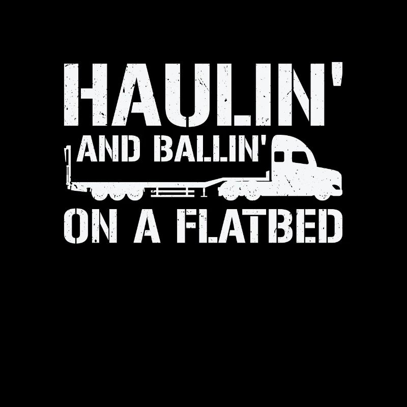 Flatbed Trucker Truck Driver