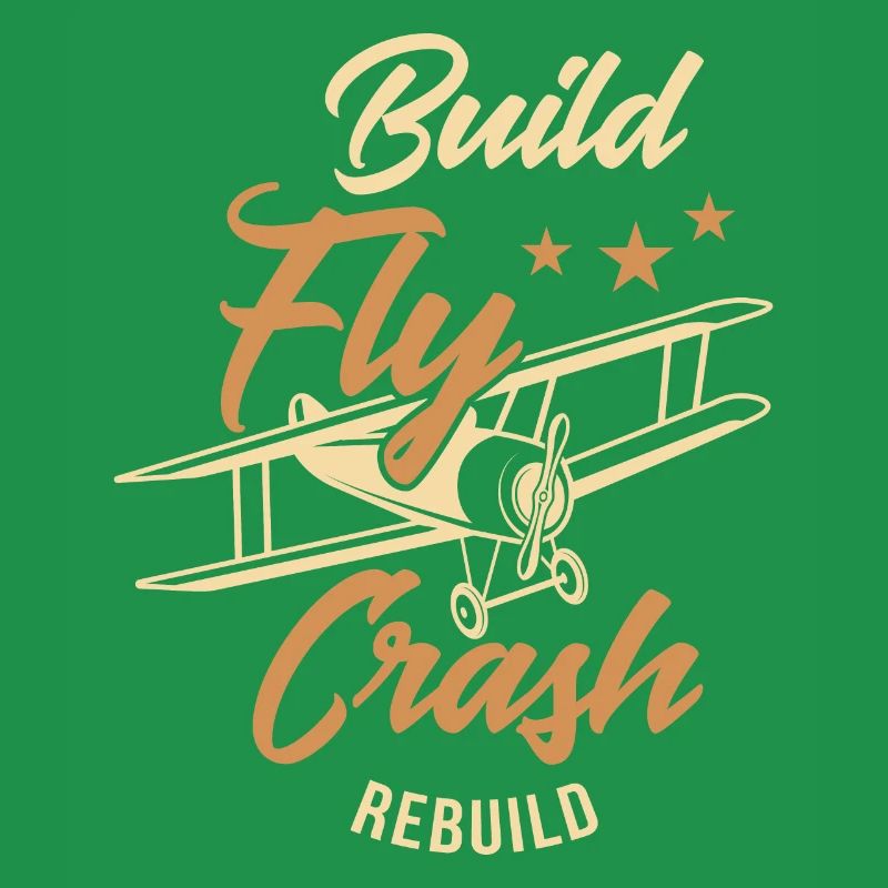 Conception d'avions Rc avec reconstruction de crash de vol de construction,