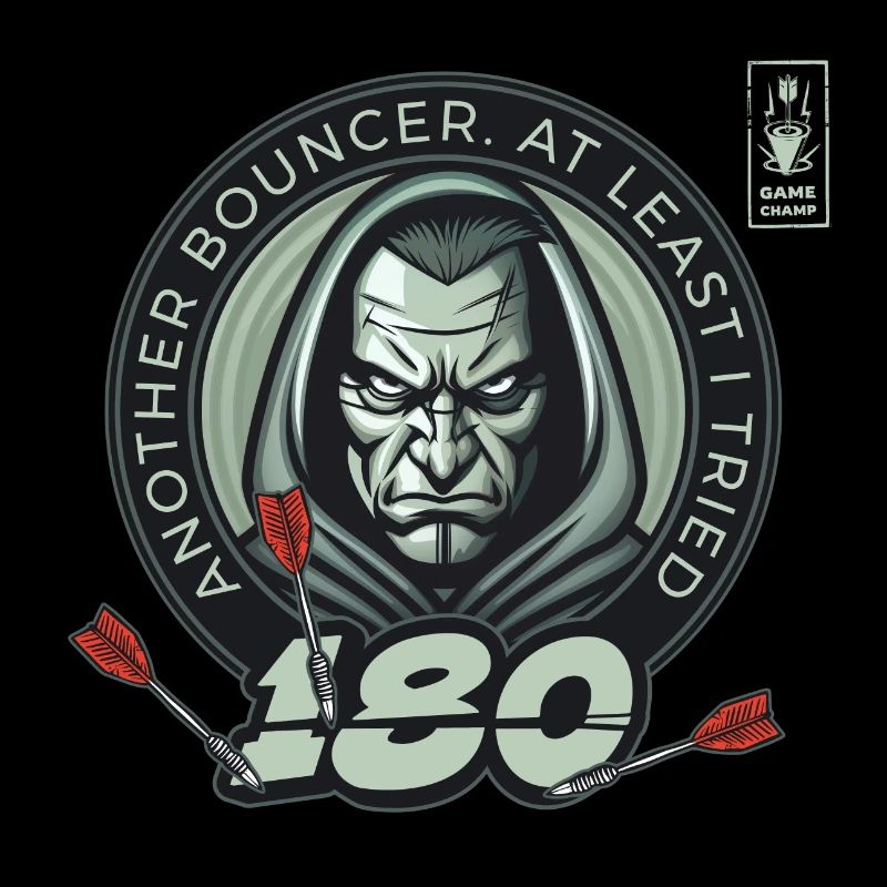 Darts 180 Bouncer White Player Dart Team
