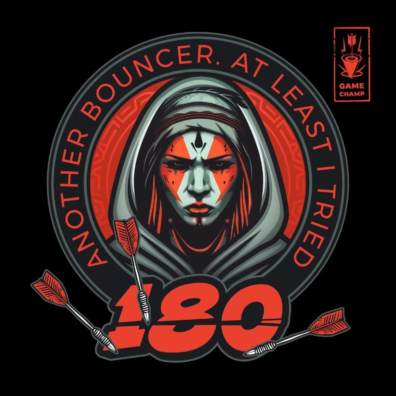 Fléchettes 180 Bouncer Red Player Dart Team