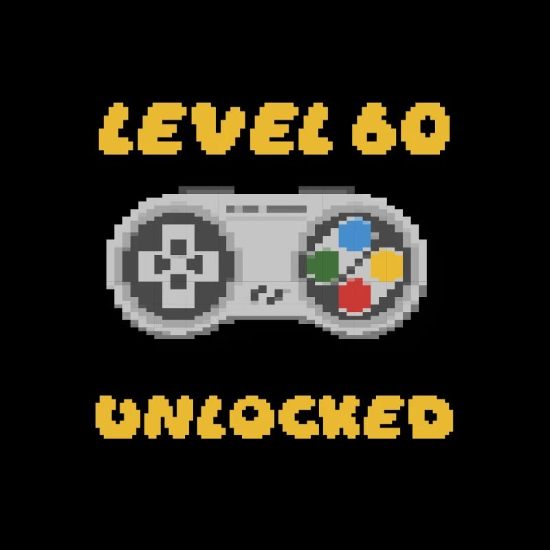 Level 60 Unlocked - 16 Bit 60. Geburtstag