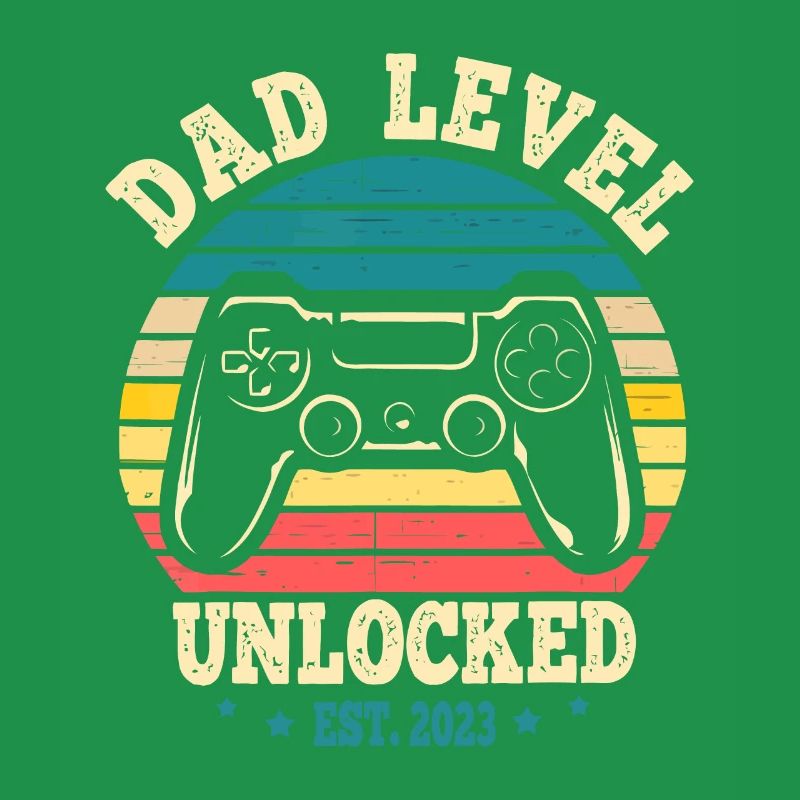 Dad Level Unlocked Est. 2023 New Daddy I Leveled U