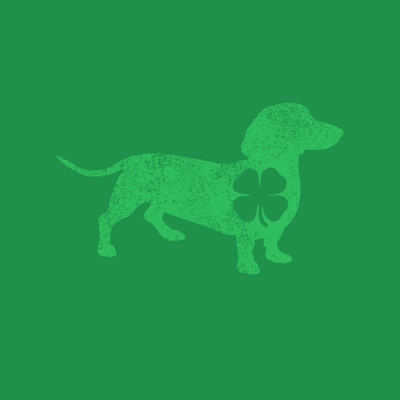 Teckel Chien Trèfle Saint-Patrick Saint Pad