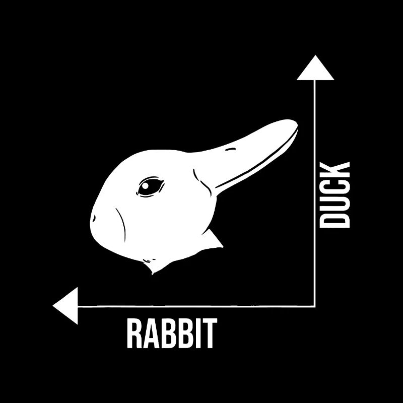 Rabbit Duck Graph Math Easter