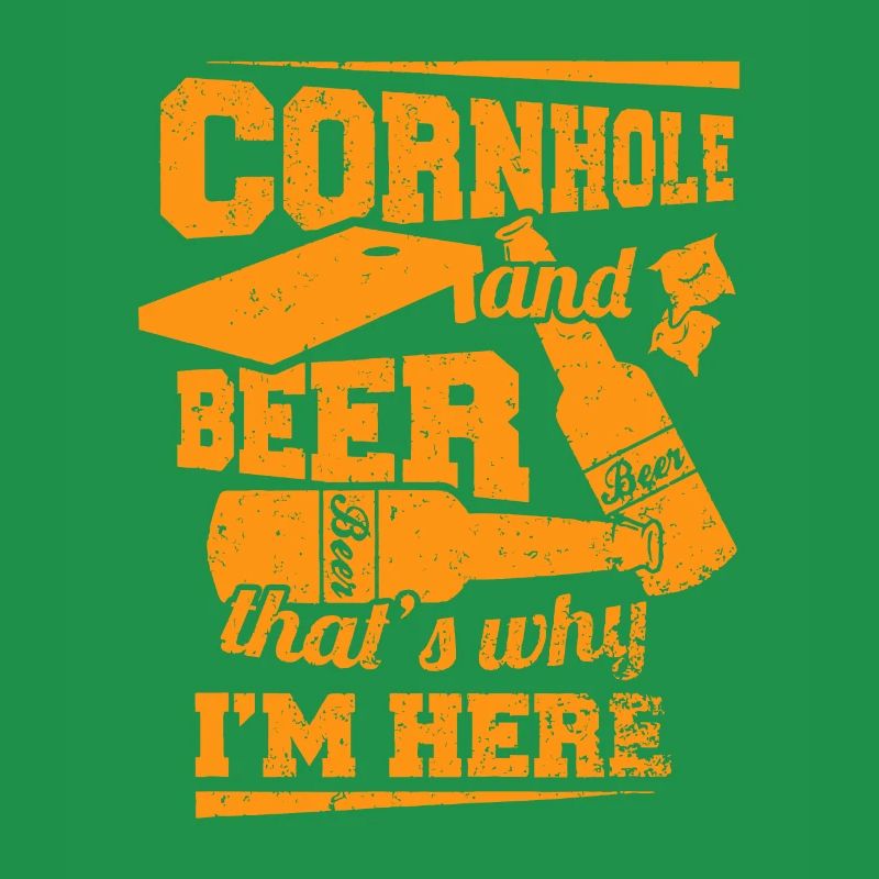 Cornhole und Bier, deshalb bin ich hier