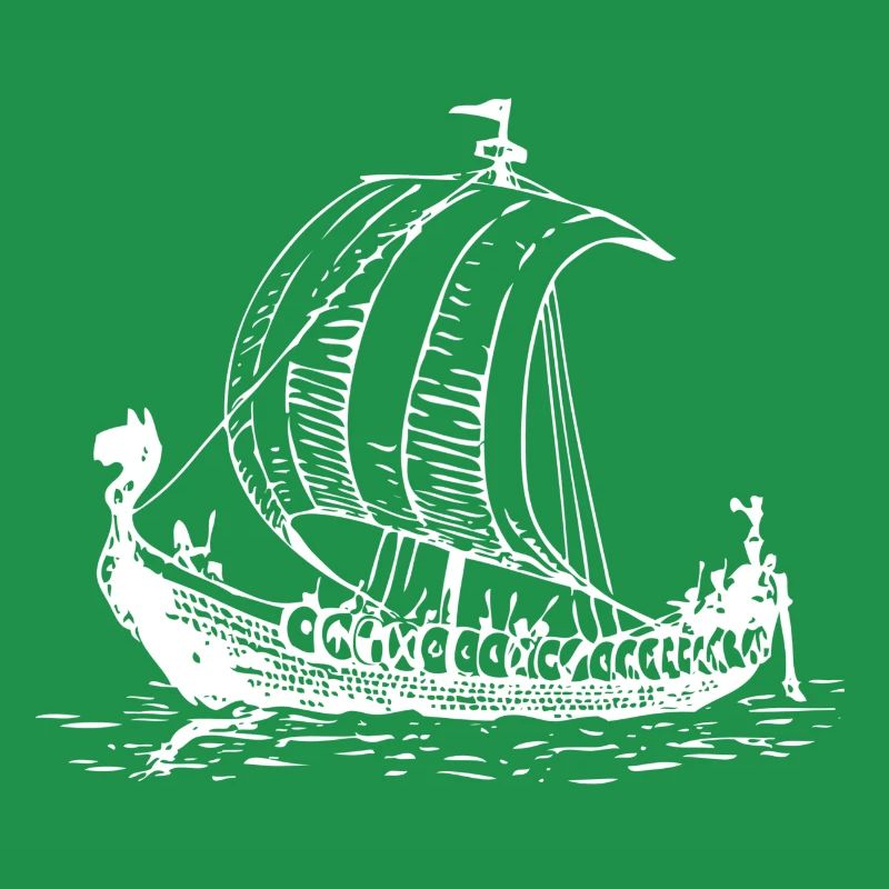 Wikinger Vikinger Schiff Drachenboot