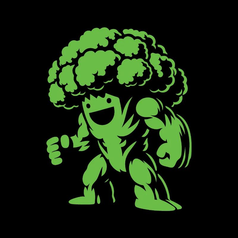Broccoli - Strong vegetable design for bodybuilders