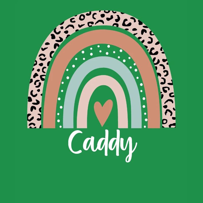 Caddy Regenbogen Leopard Lustiger Caddy Wertschätzung