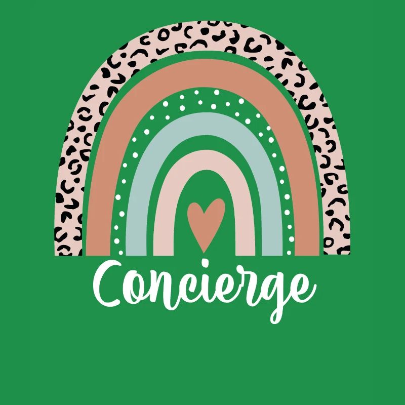 Concierge Regenbogen Leopard Lustiger Concierge