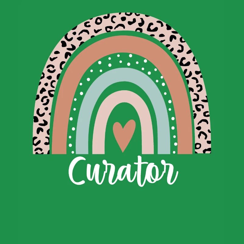 Curator Rainbow Leopard Funny Curator Appreciation