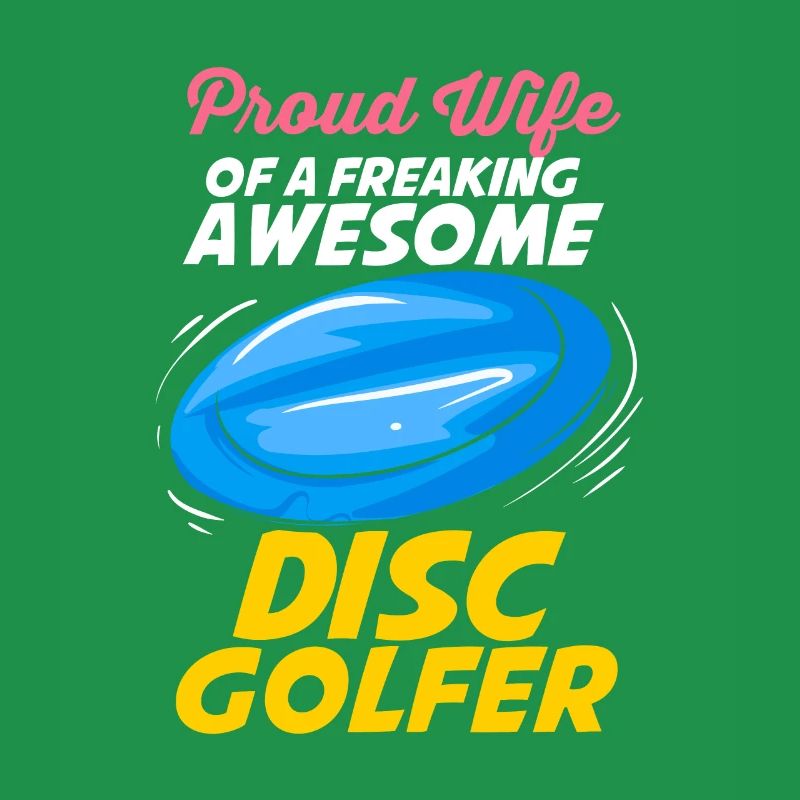 Ehefrau eines Discgolfers Disc Golf