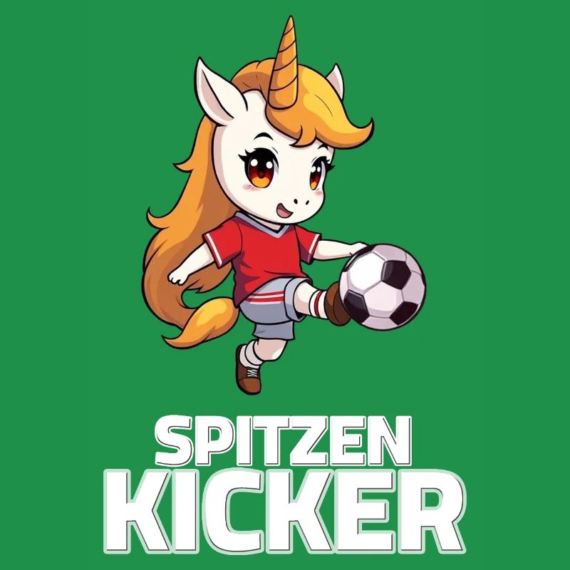 Fußball Einhorn Spruch - Spitzen Kicker