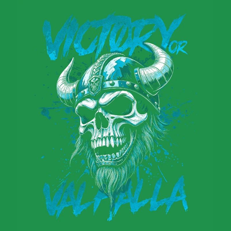 Nordischer Wikingersieg oder Walhalla