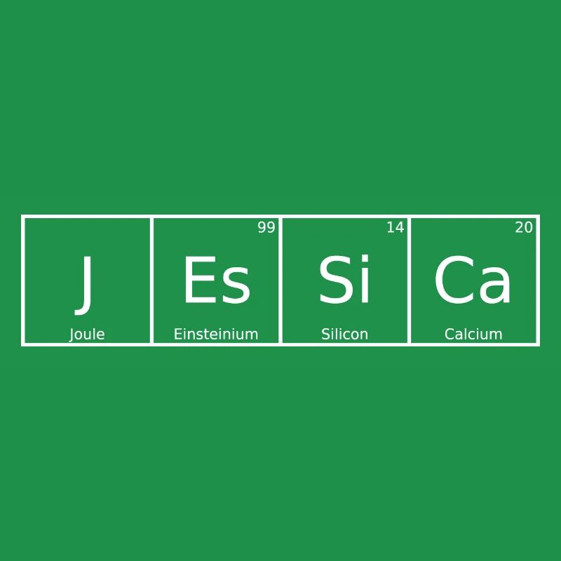 Jessica Name First Name Chemistry Periodic Table Element