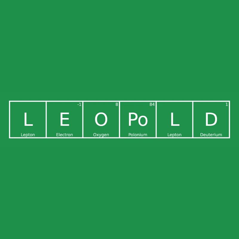 Leopold Name First Name Chemistry Periodic Table Element