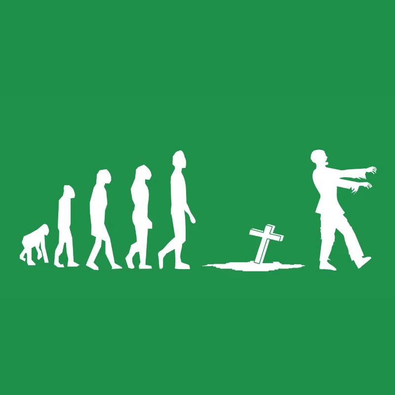 Zombie Evolution Humor Fun
