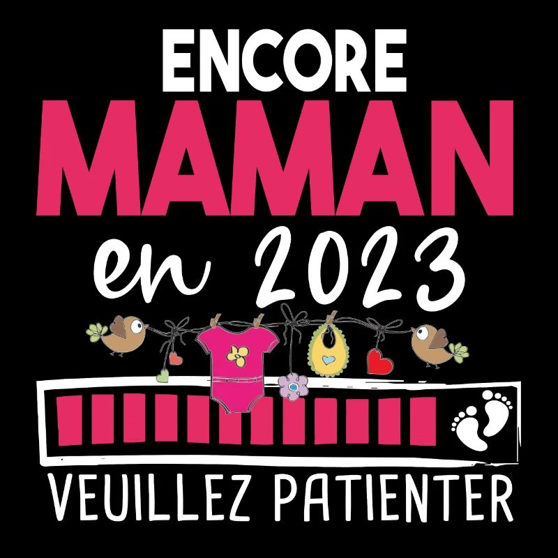 Maman 2023 Mère Bébé Naissance Cadeau Grossesse