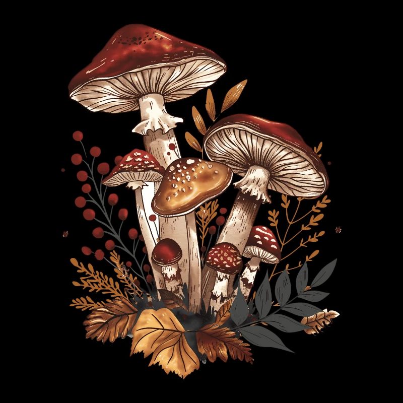 Toadstools Cottagecore Mushrooms Graphic Naturecore
