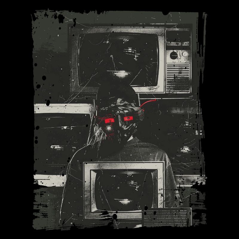 Mask Weirdcore Glitchcore Digital Horror Grunge