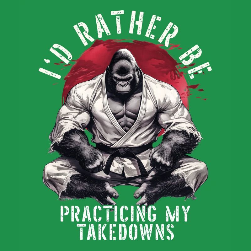 I'd Rather Be Practicing Takedowns BJJ Jiu Jitsu